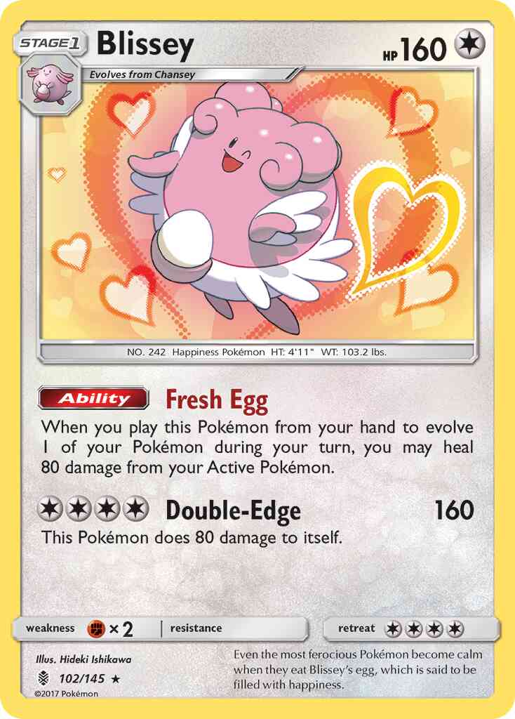 Blissey - 102/145 - Rare Holo [sm2-102] [Holo]