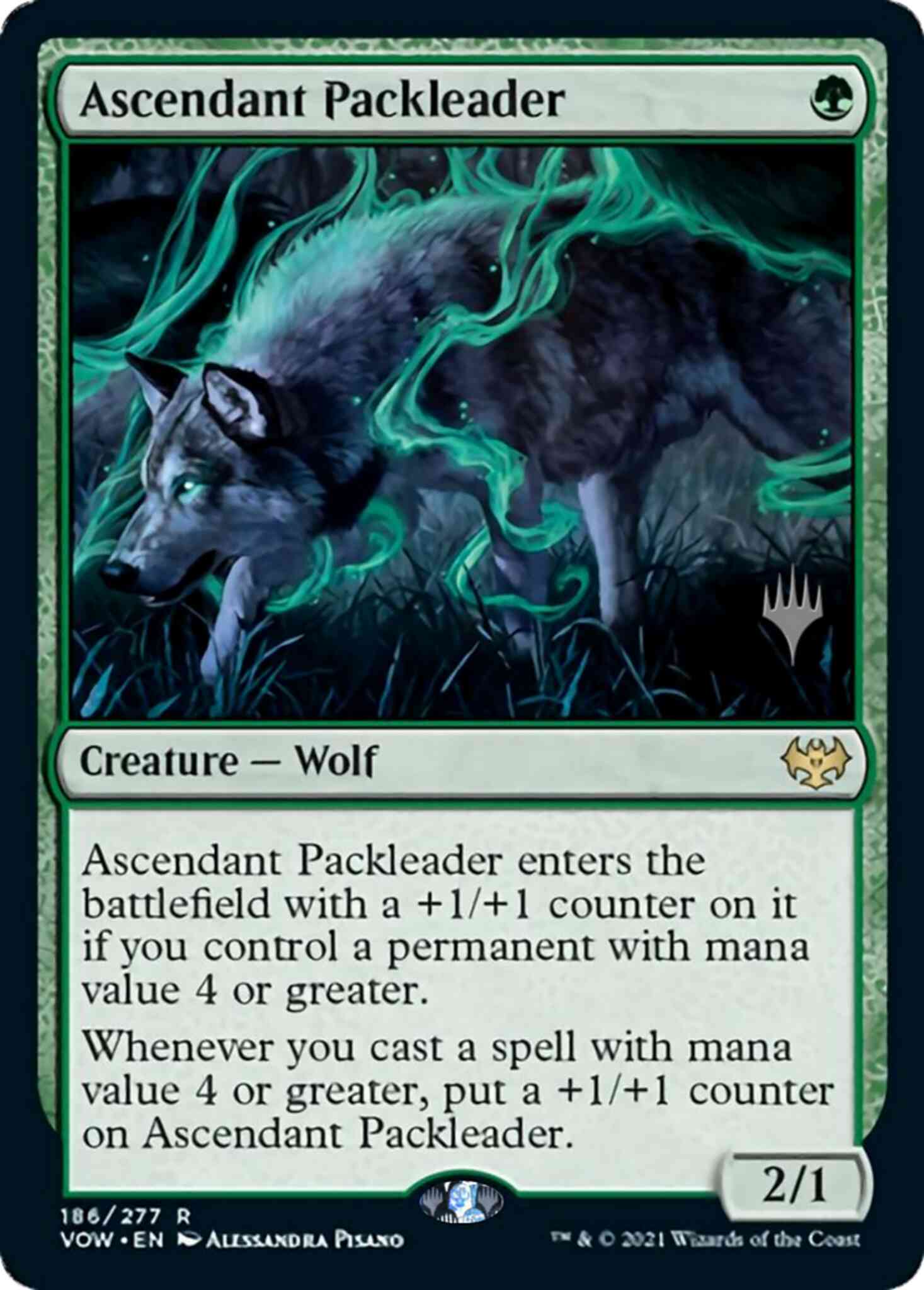 Ascendant Packleader [Promo Pack] [186p] [Innistrad: Crimson Vow Promos] [Non-Foil]