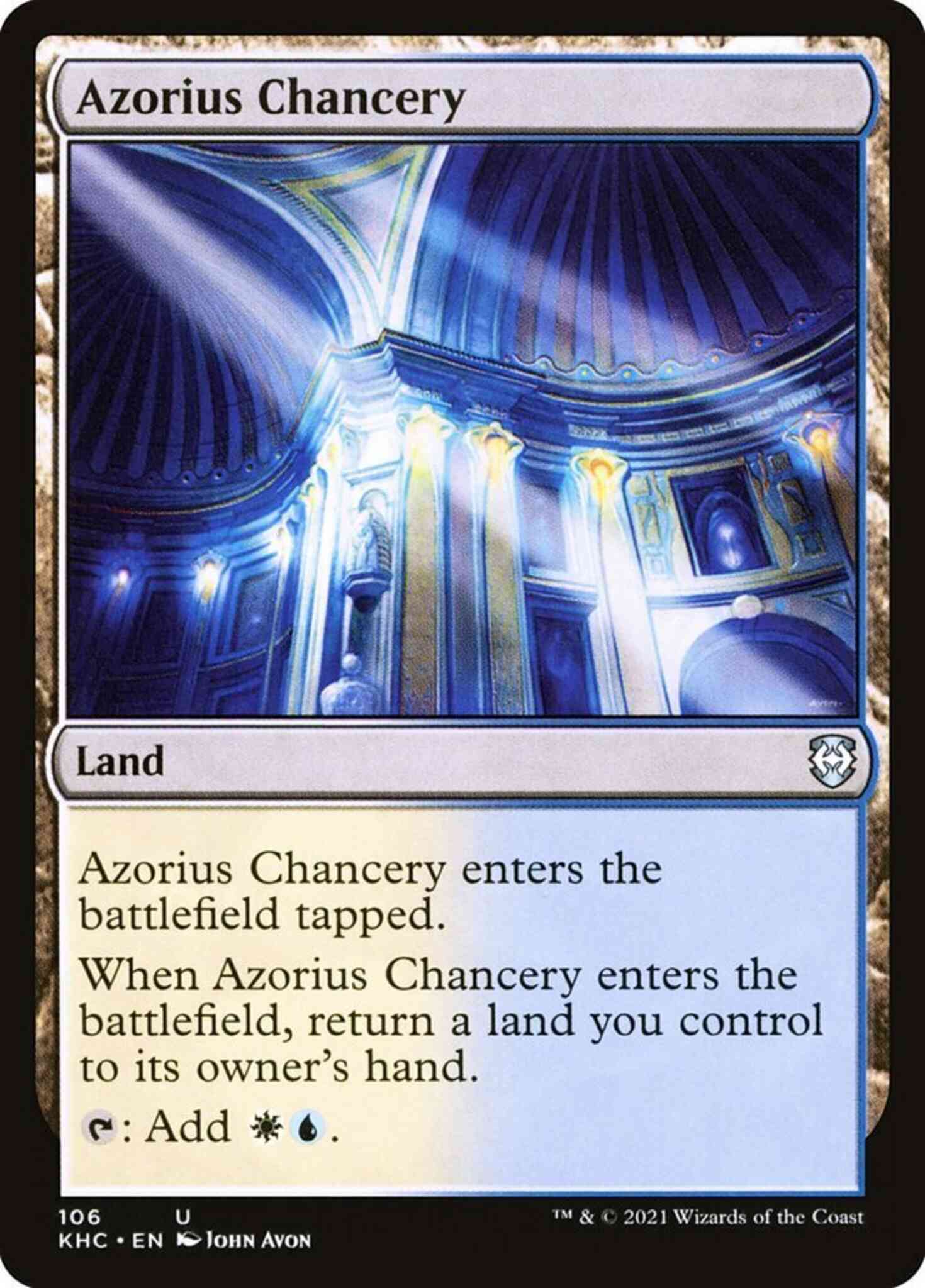 Azorius Chancery [106] [Kaldheim Commander] [Non-Foil]