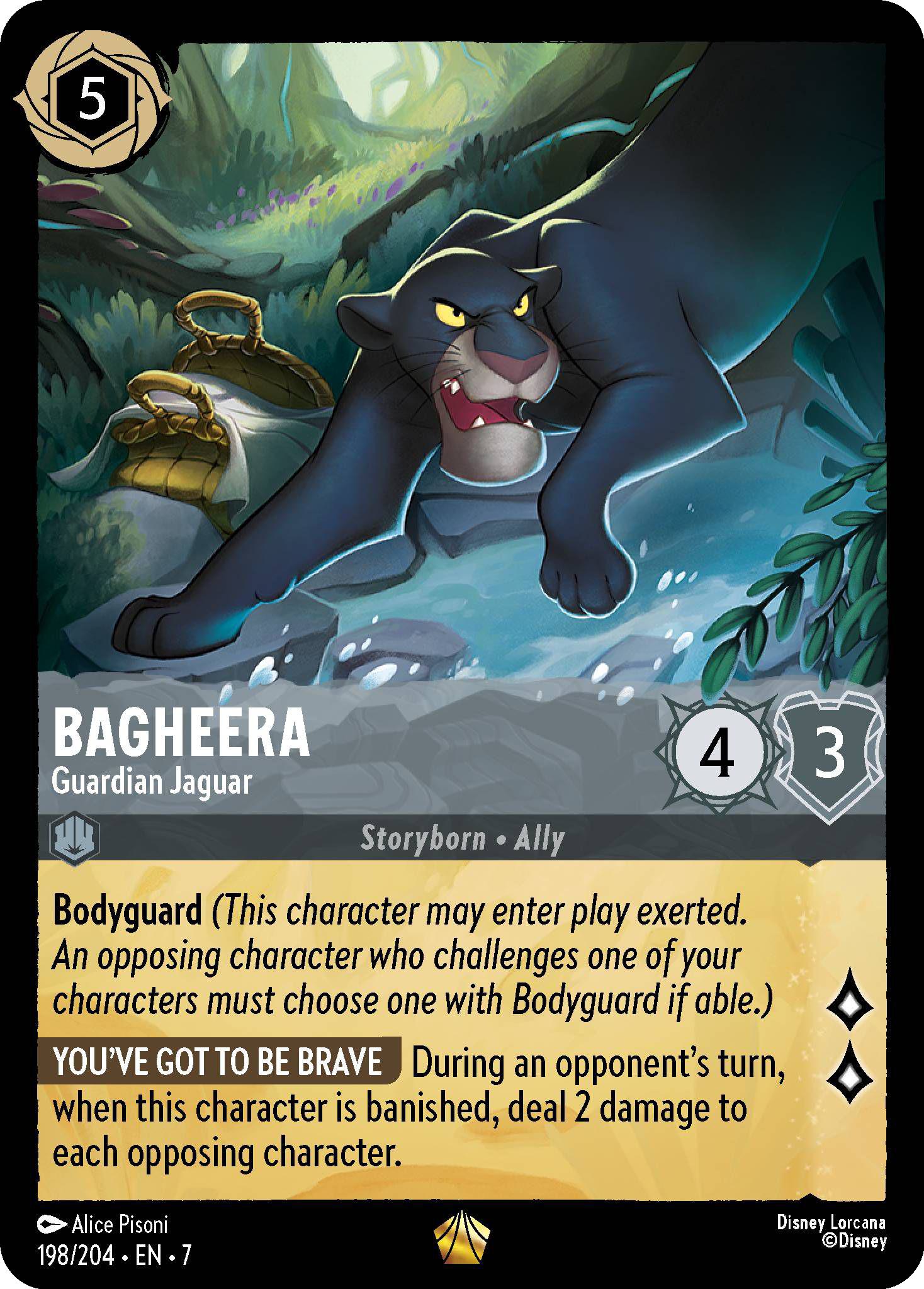 Bagheera - Guardian Jaguar - 198/204 [Archazia's Island] [Non-Foil]