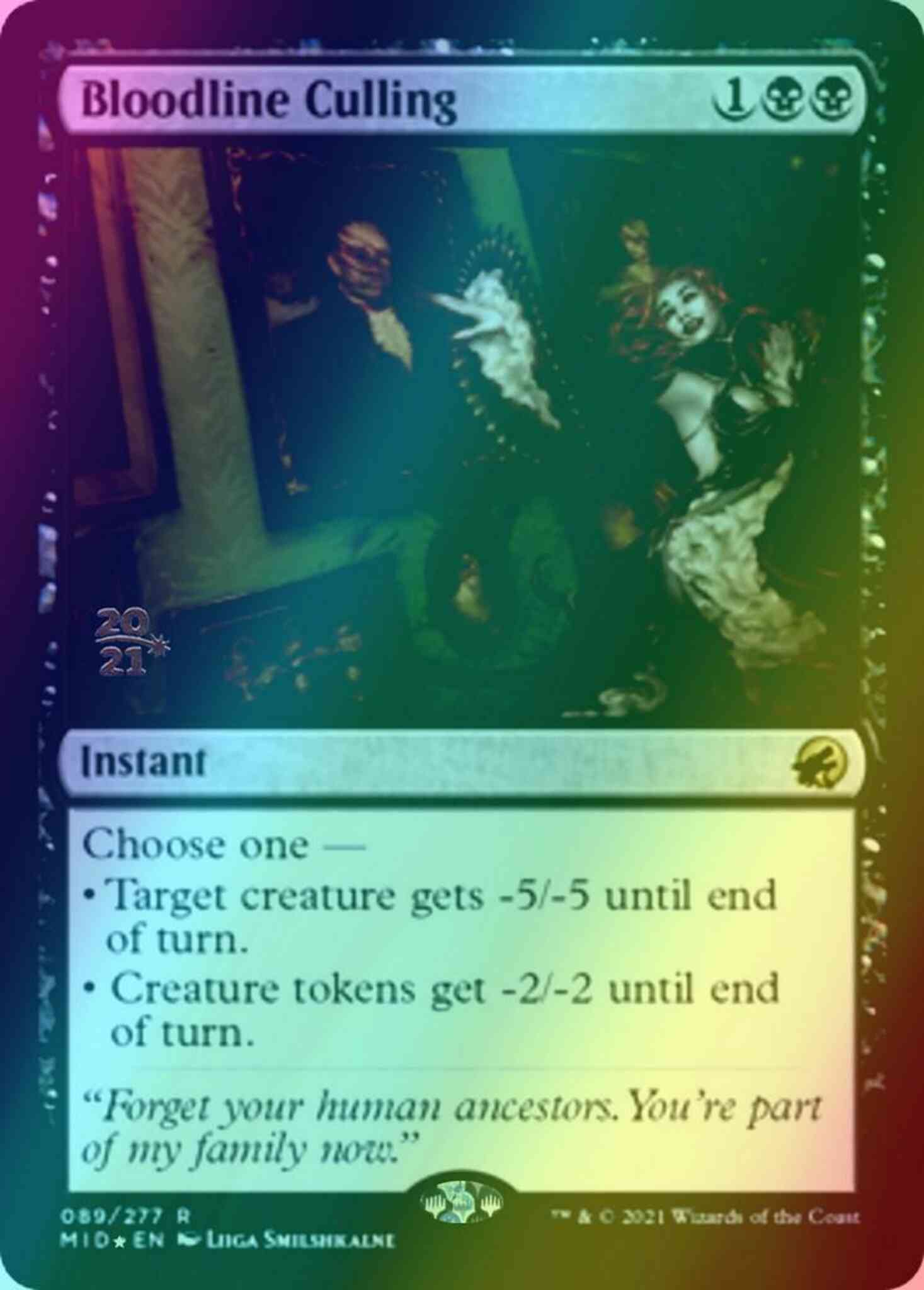 Bloodline Culling [Prerelease] [89s] [Innistrad: Midnight Hunt Promos] [Foil]