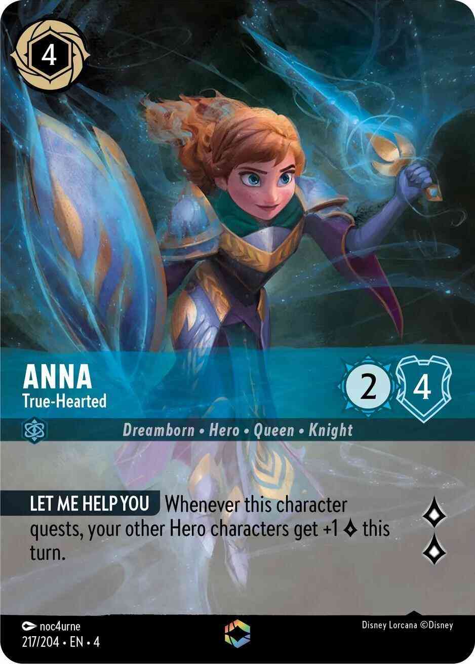 Anna - True-Hearted (Enchanted) - 217/204 [Ursula's Return] [Holofoil]
