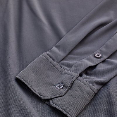 Grey Stretchable Slim Fit Shirt