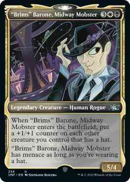 "Brims" Barone, Midway Mobster [256] [Showcase Cards of Tomorrow] [Unfinity] [Non-Foil]