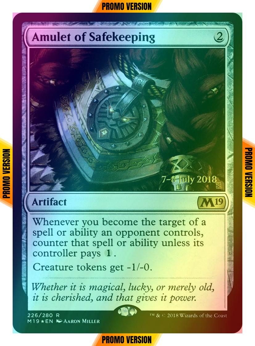 Amulet of Safekeeping [226s] [Core Set 2019 Promos] [Foil]