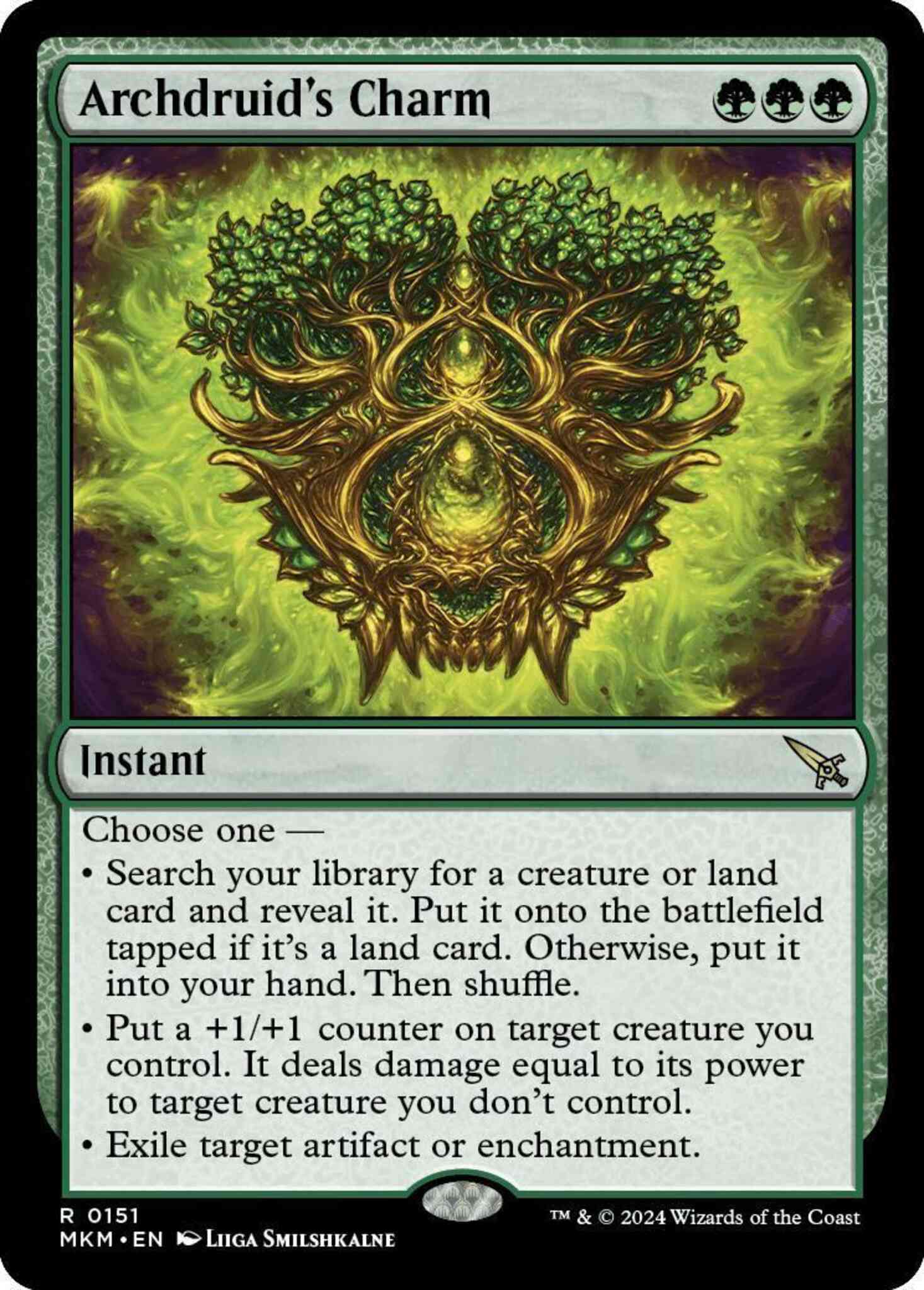 Archdruid's Charm [151] [Murders at Karlov Manor] [Non-Foil]