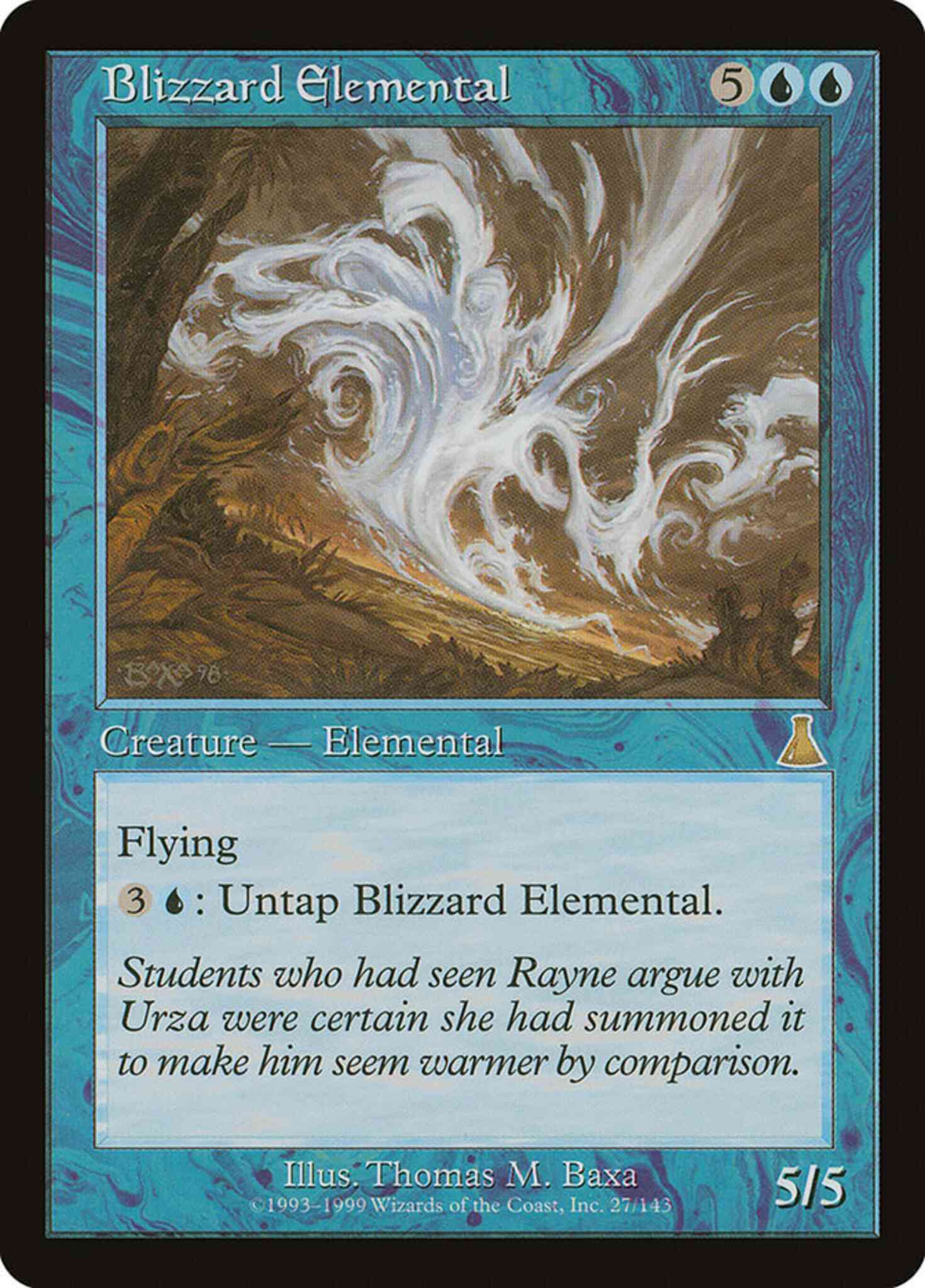 Blizzard Elemental [27] [Urza's Destiny] [Non-Foil]