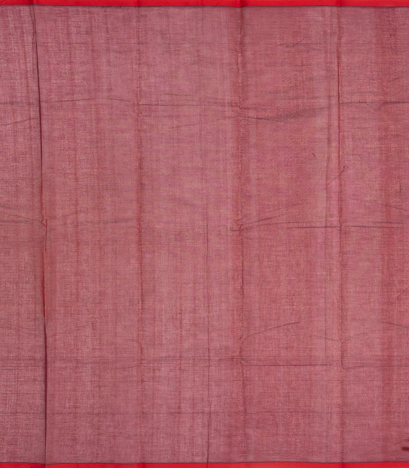 Crimson Handloom Kanchi Cotton Saree With Kamalam Buttas