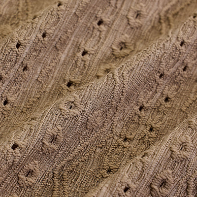 Beige Self-Design Shirt
