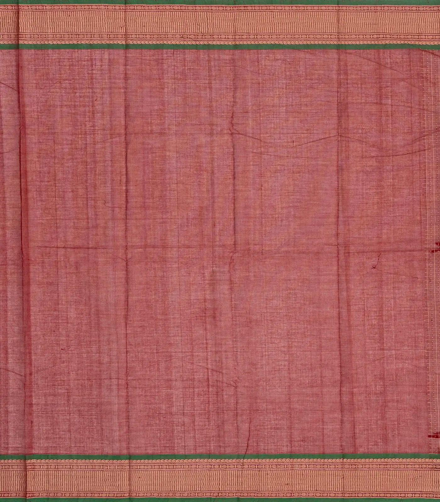 Crimson Handloom Kanchi Cotton Saree With Checks And Motifs