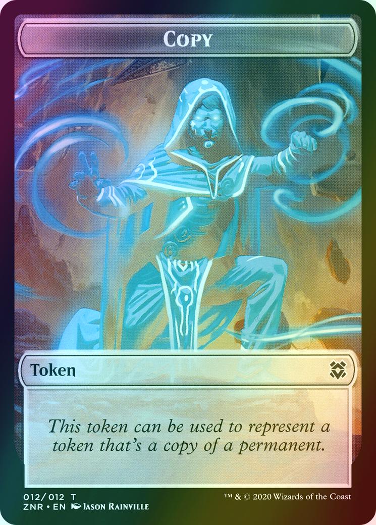 Angel Warrior Token (01) // Copy Token (12) [Zendikar Rising Tokens] [Foil]