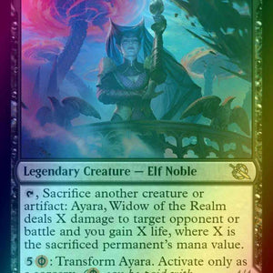 Ayara, Widow of the Realm // Ayara, Furnace Queen [90] [March of the Machine] [Foil]