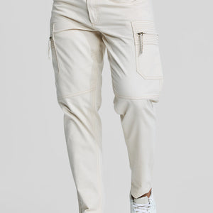 Off White Slim Fit Cargo Pants
