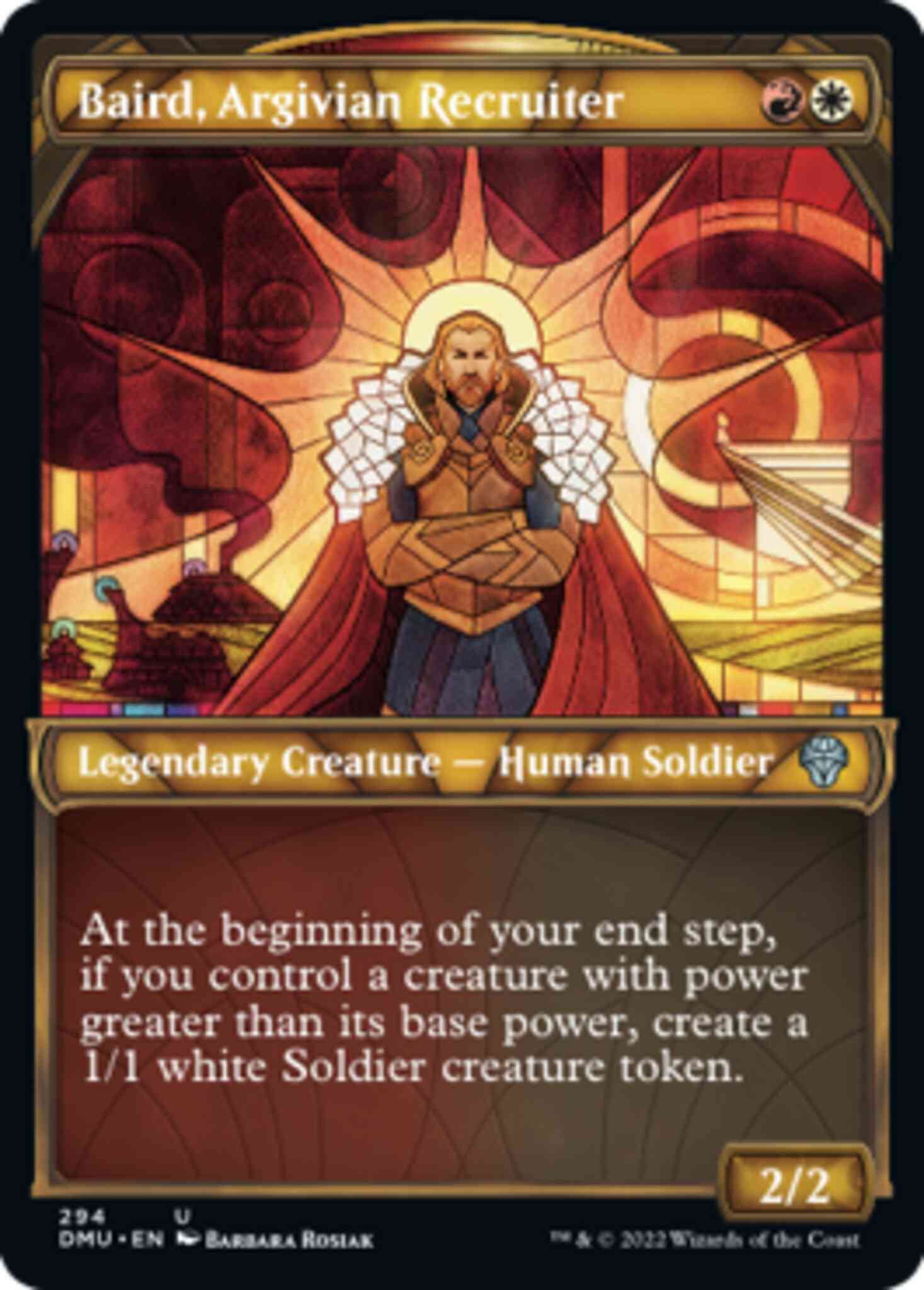 Baird, Argivian Recruiter [294] [Stained Glass Showcase] [Dominaria United] [Non-Foil]