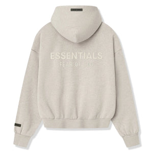 Fear Of God Essentials Classic Heather Stone Zip-Up Hoodie (SS25)