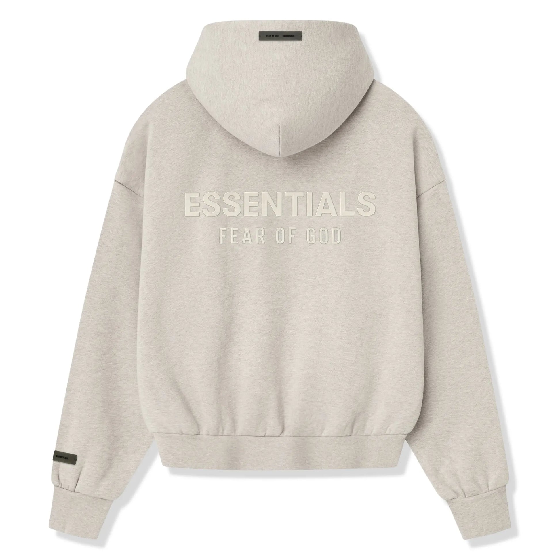 Fear Of God Essentials Classic Heather Stone Zip-Up Hoodie (SS25)