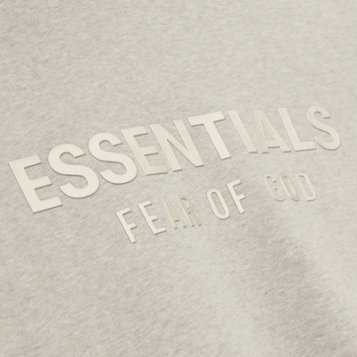 Fear Of God Essentials Classic Heather Stone Zip-Up Hoodie (SS25)