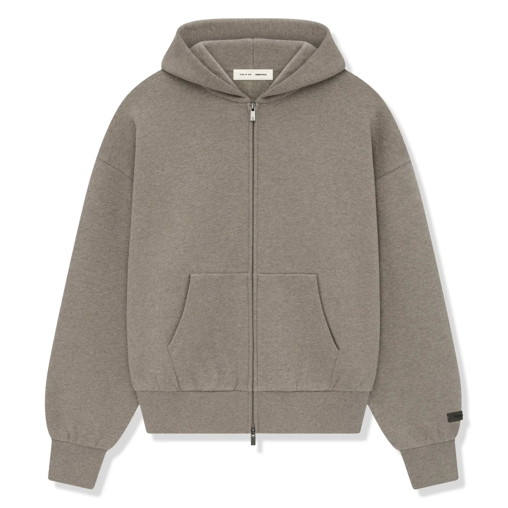 Fear Of God Essentials Classic Hood Homestead Heather Zip-Up Hoodie (SS25)