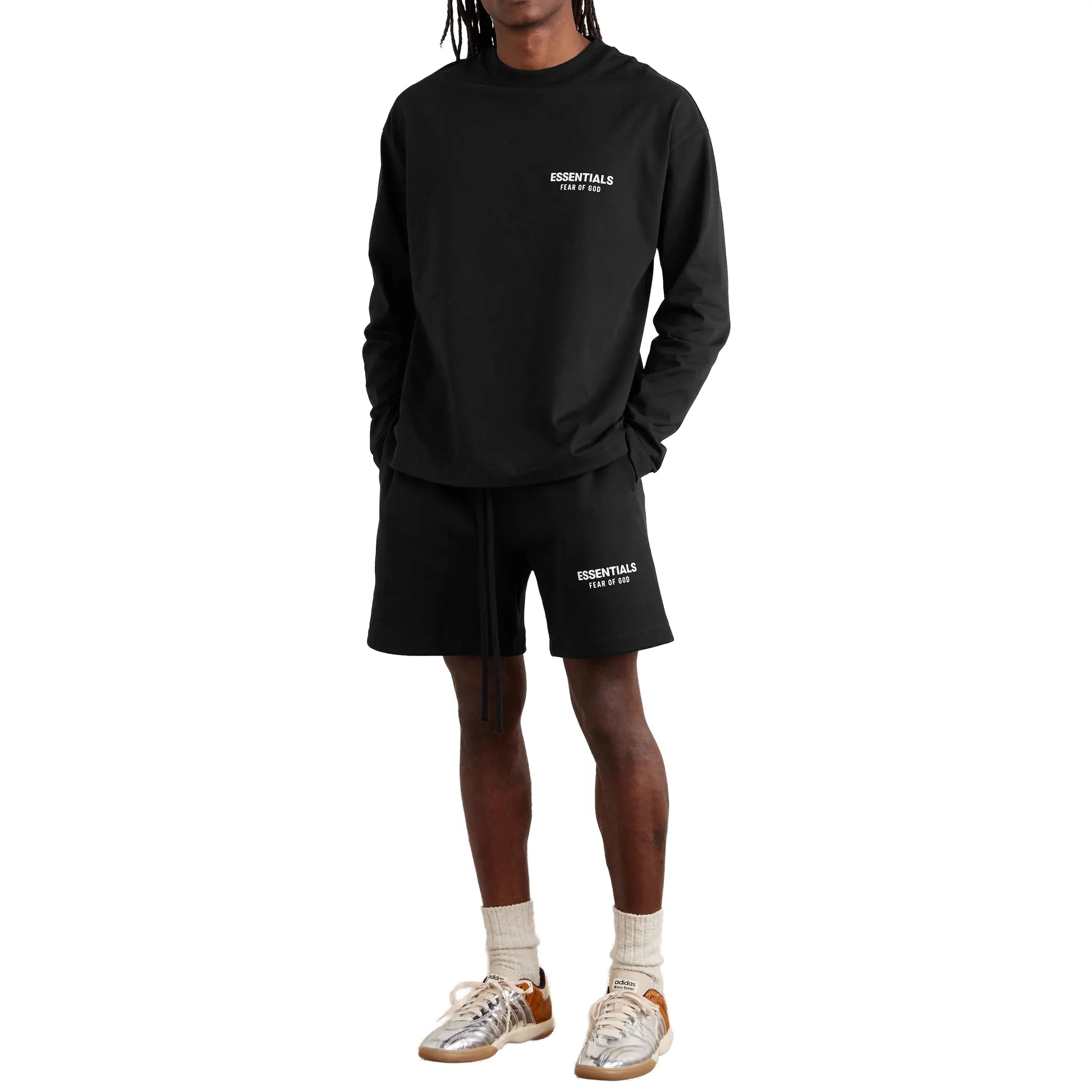 Fear Of God Essentials Classic Jet Black Shorts (SS24)
