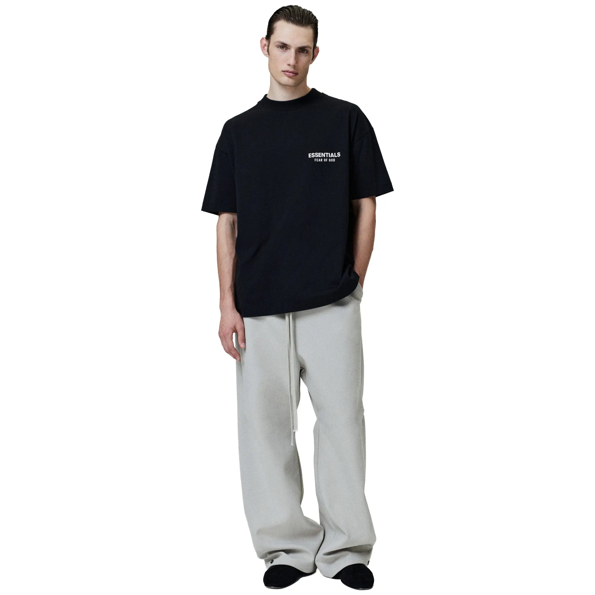 Fear Of God Essentials Classic Jet Black T Shirt
