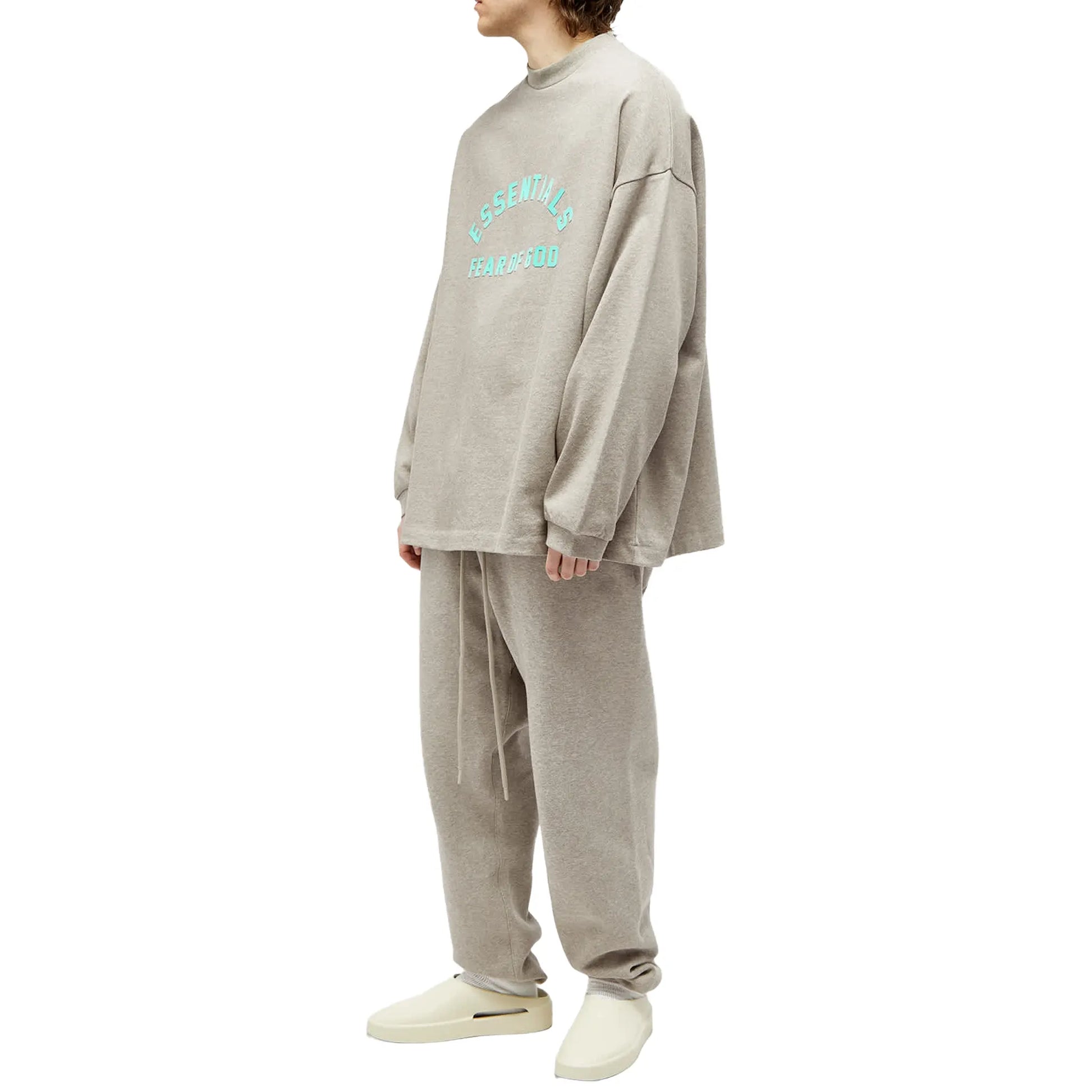Fear Of God Essentials Core Collection Dark Heather Oatmeal Sweatpants (FW23)