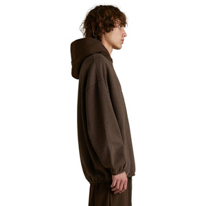 Fear Of God Essentials Core Collection Nylon Fleece Heather Wood Hoodie