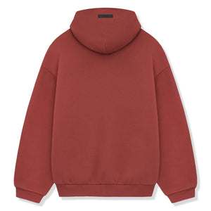 Fear Of God Essentials Fleece Crimson Hoodie (FW24)