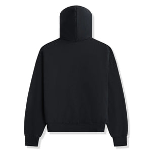 Fear Of God Essentials Heavy Fleece Vintage Shrunken Black Hoodie (FW24)
