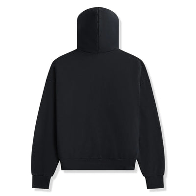 Fear Of God Essentials Heavy Fleece Vintage Shrunken Black Hoodie (FW24)