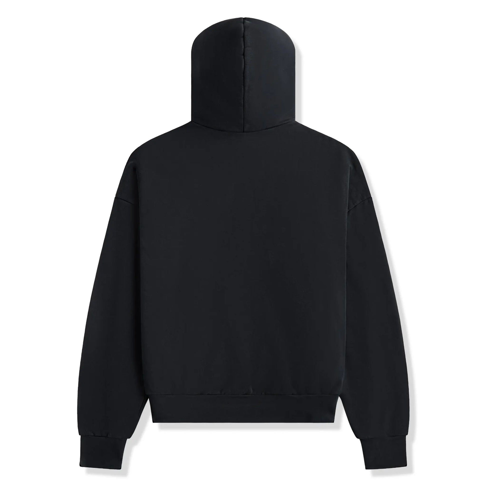 Fear Of God Essentials Heavy Fleece Vintage Shrunken Black Hoodie (FW24)