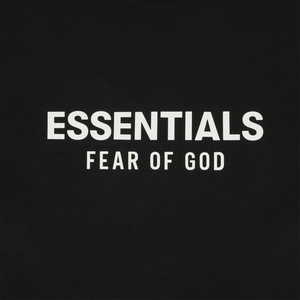 Fear Of God Essentials Jersey Crewneck Black T Shirt