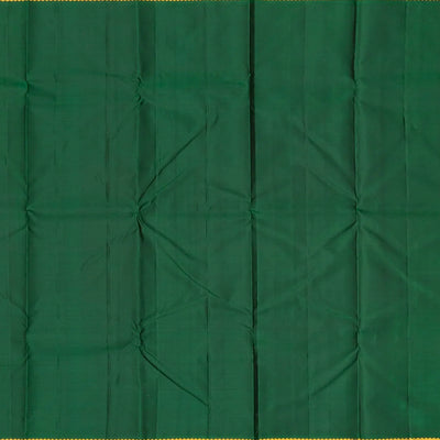 Hot Pink Handloom Kanchipuram Korvai Silk Saree With Floral Buttas