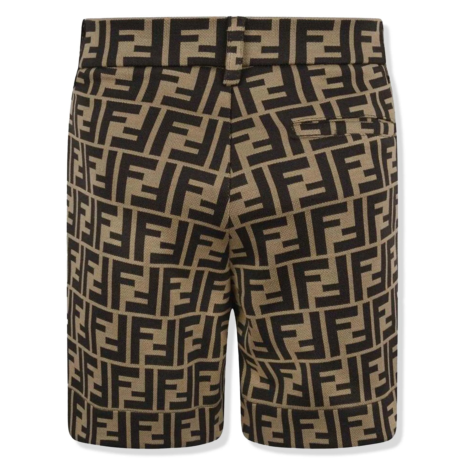 Fendi FF Logo Baby Boys Brown Shorts