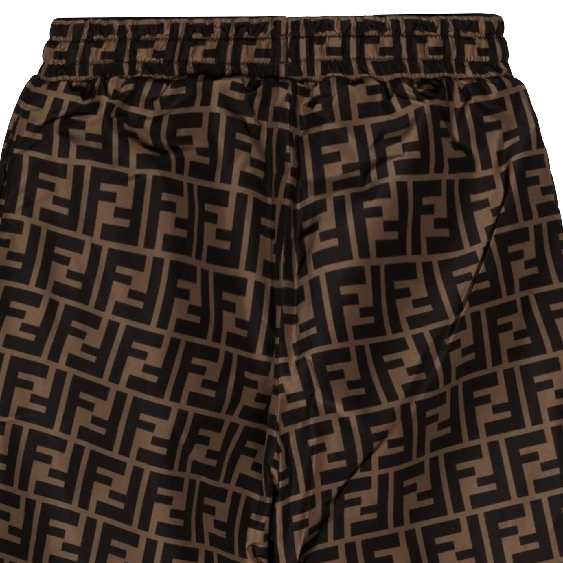 Fendi FF Logo Kids Brown Sweatpants