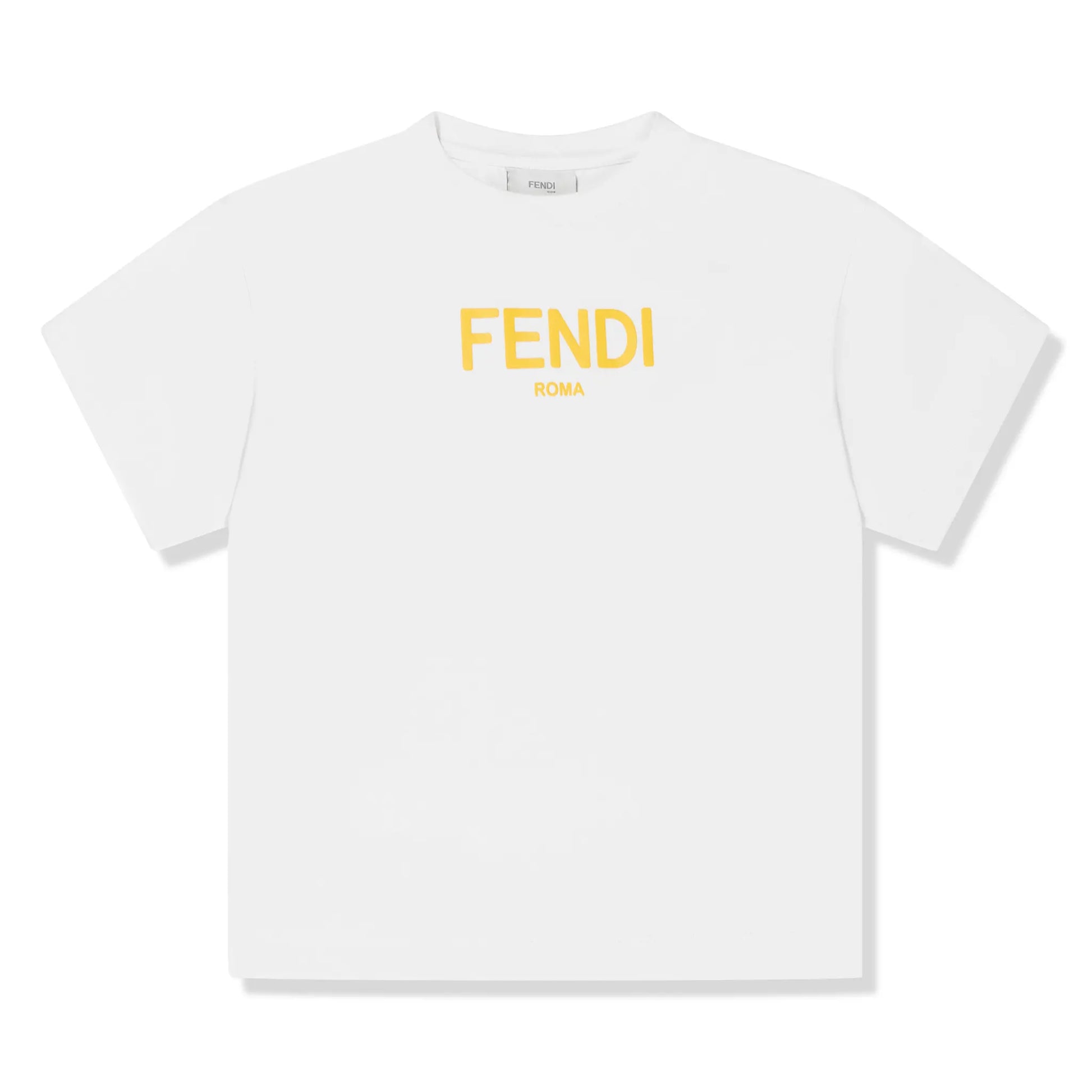 Fendi Logo Kids White T Shirt