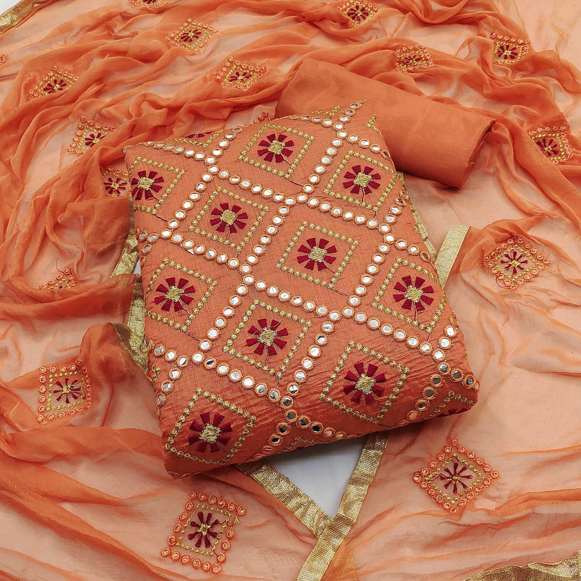 Fenta Embroidered Modal Dress Material