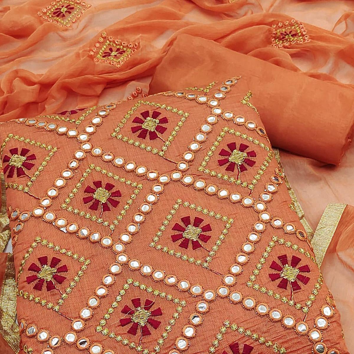 Fenta Embroidered Modal Dress Material