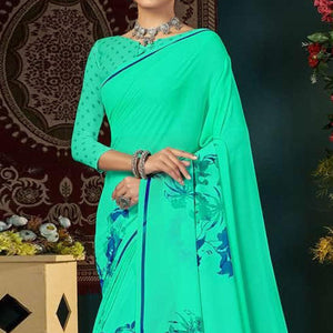 Ferozi Casual Wear Floral Digital Printed Georgette Saree