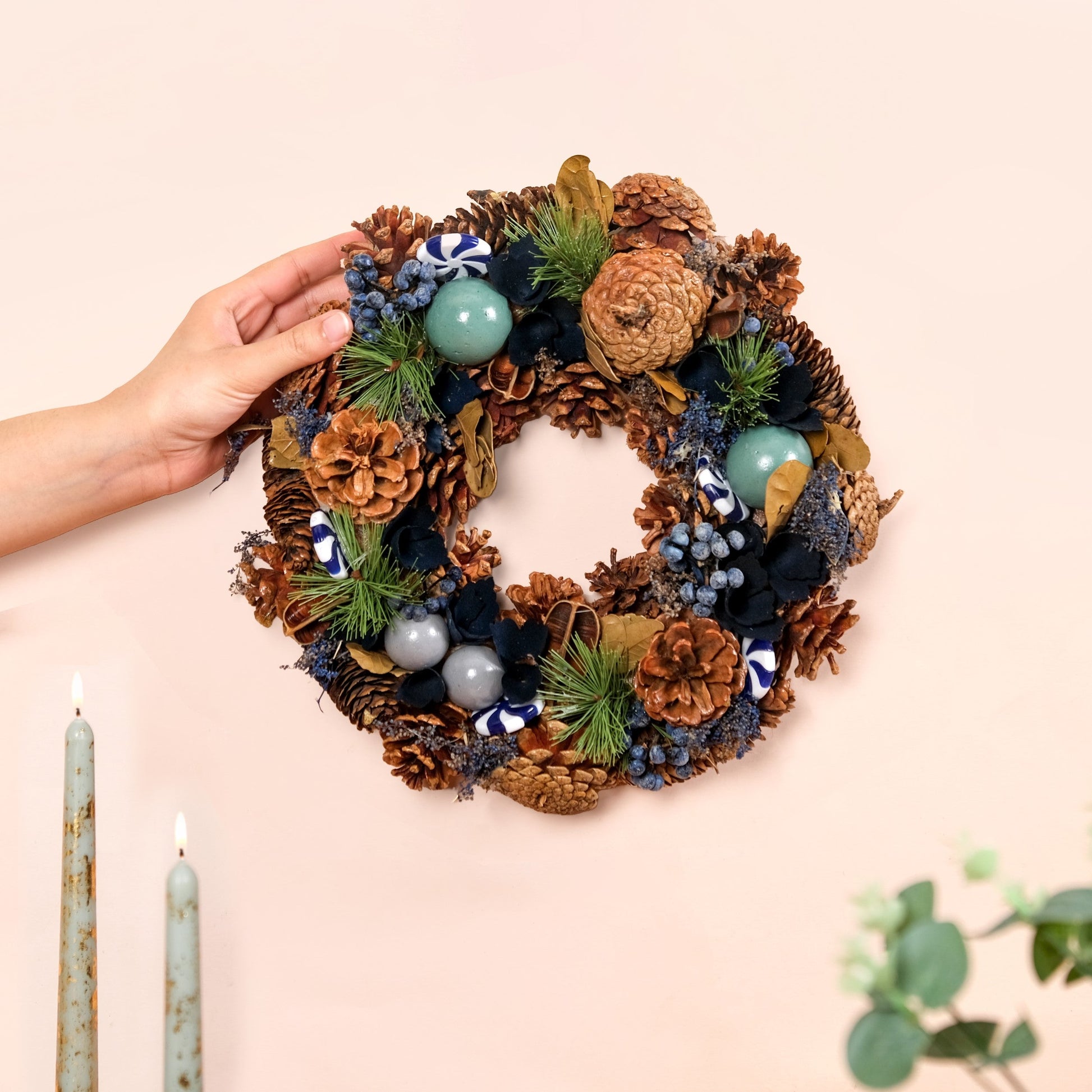 Whispers Of Winter Sustainable Wall Decor Wreath
