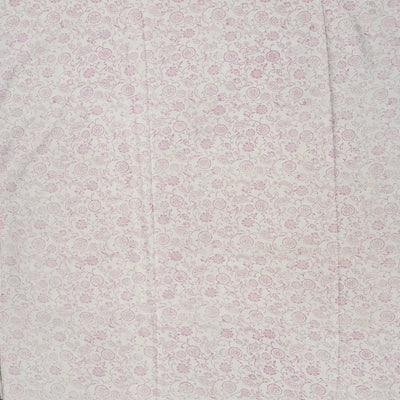 Baby Pink Woven Jaipur Cotton Saree Printed With Stripes