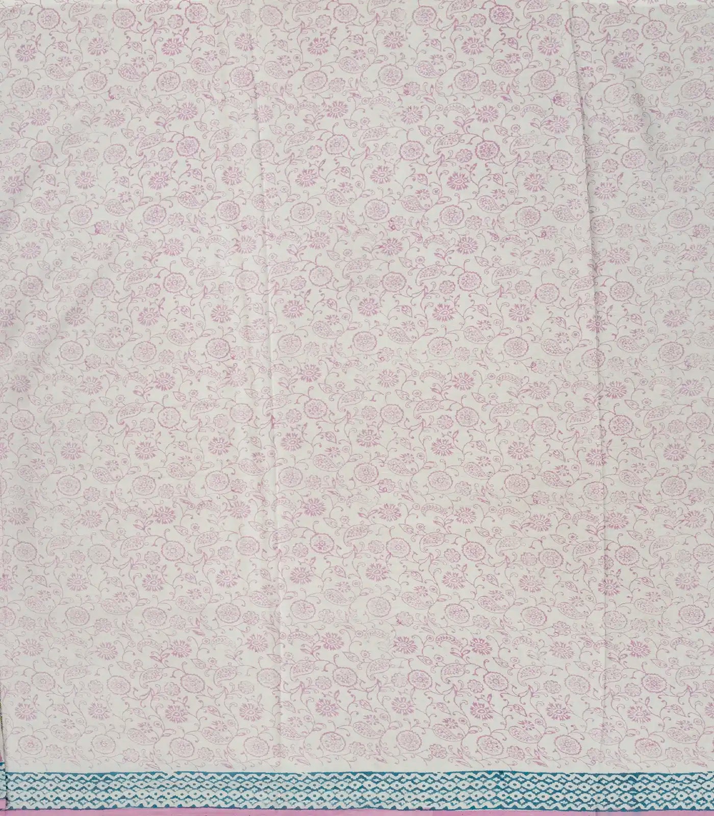 Baby Pink Woven Jaipur Cotton Saree Printed With Stripes