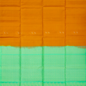 Mustard Handloom Soft Silk Saree With Floral Motifs-Mustard