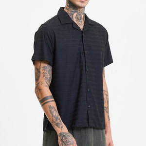 Black Stripes Box Fit Shirt