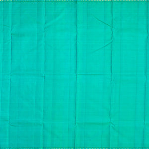 Light Blue Handloom Kanchipuram Silk Saree With Kolam Buttas