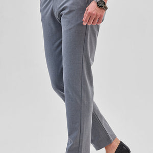 Grey Slim Fit Trousers