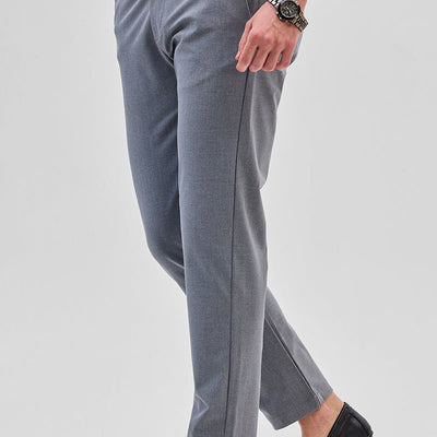 Grey Slim Fit Trousers