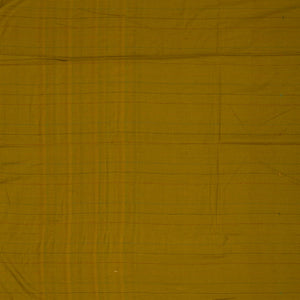 Olive Green Handloom Bengal Cotton Saree With ( Dora ) Stripes in Green, Brown and Red