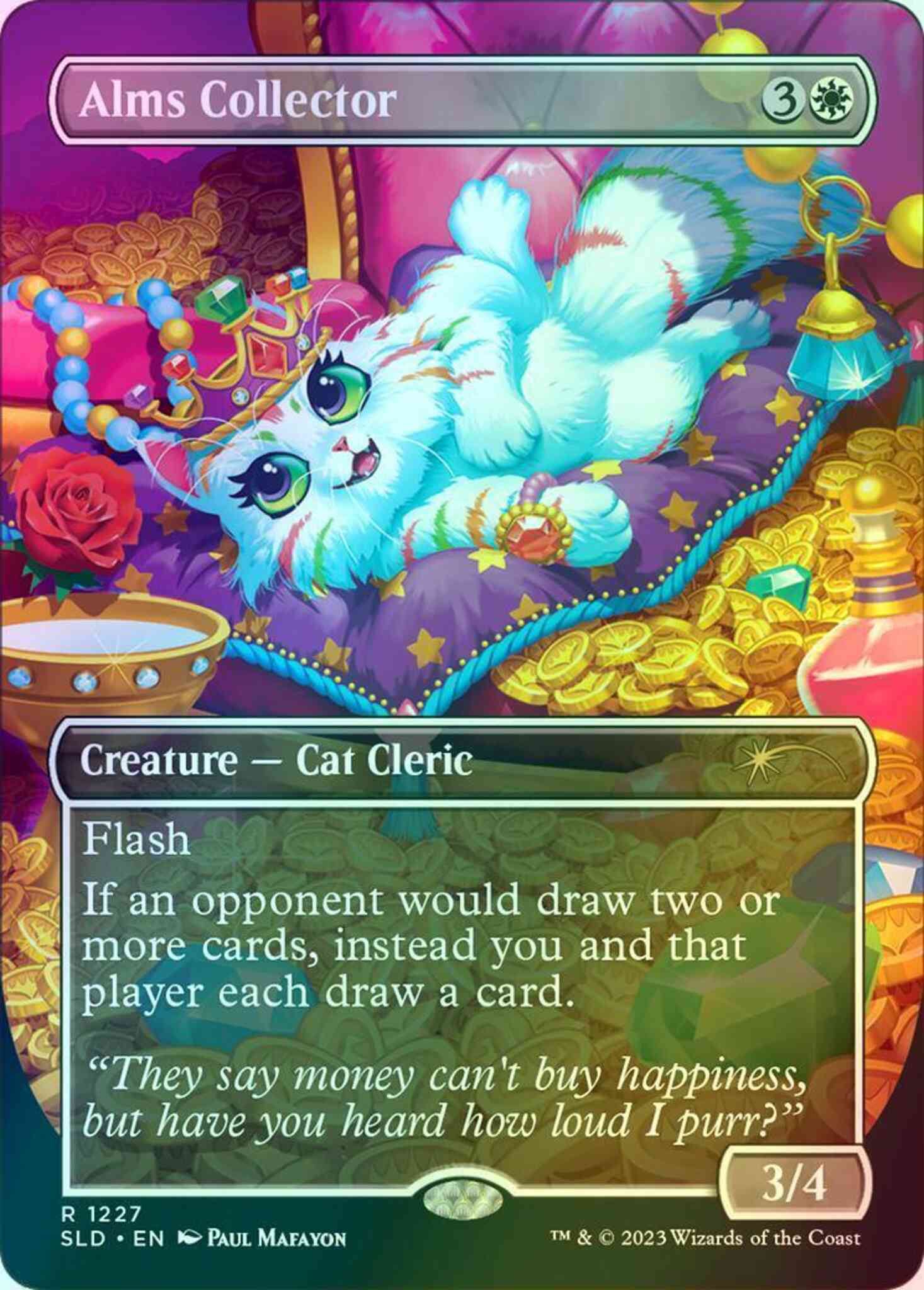 Alms Collector [1227] [Borderless] [90s Binder] [Secret Lair Drop] [Foil]