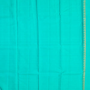 Navy Blue Handloom Kanchipuram Silk Saree With Stripes