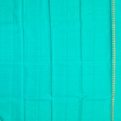 Navy Blue Handloom Kanchipuram Silk Saree With Stripes